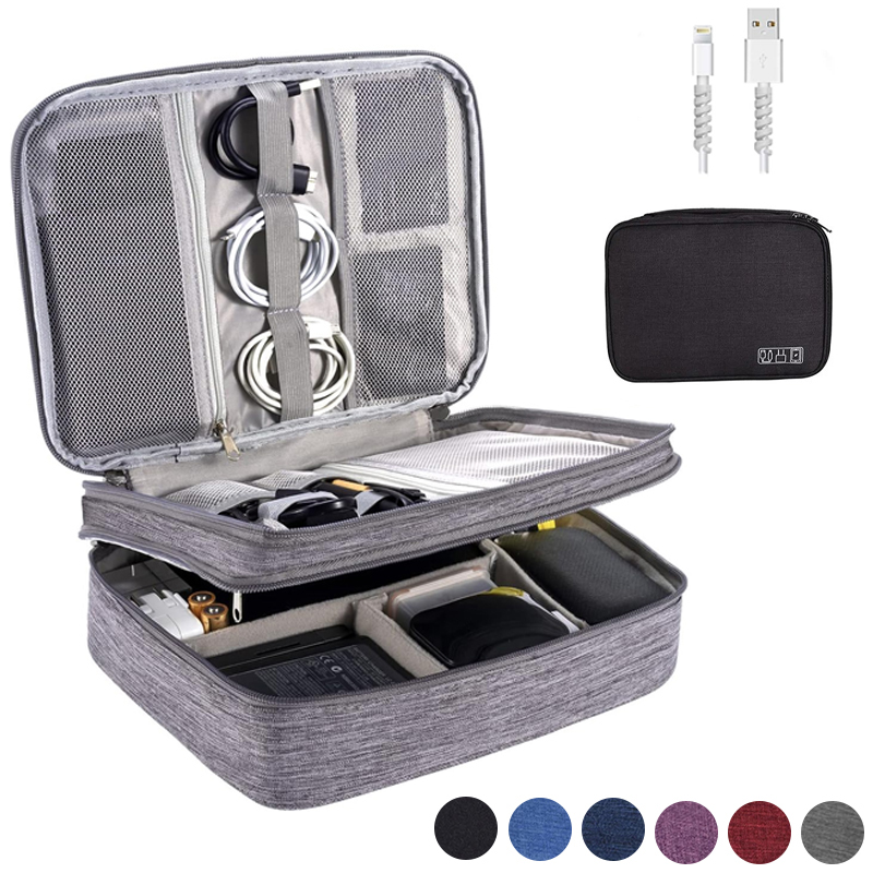 Electronics Gadgets And Accessories - Tragbare digitale Aufbewahrungstasche, USB-Gadget, wasserdicht, Kabel-Organizer,