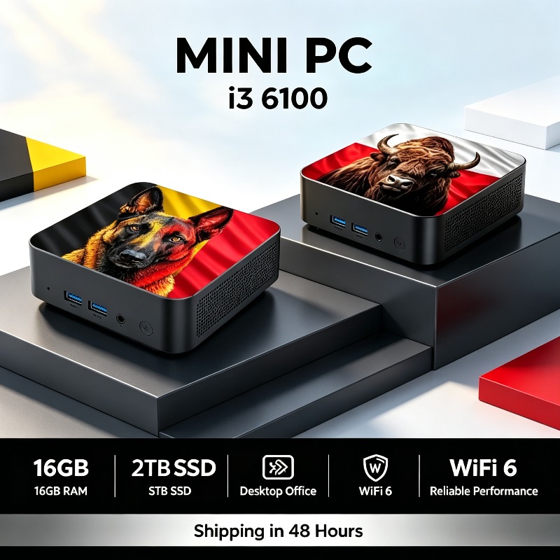 Mini Pc Windows - Gaming-Mini-Desktop-Computer Intel Core i3 6100, Windows,