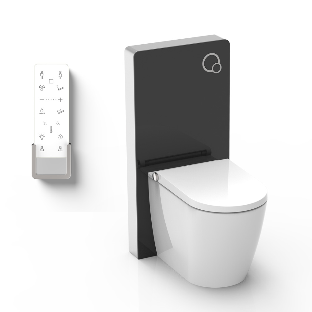Electronics & Gadgets Icon - Intelligente Toilette, Einteiliges Badezimmer, Modernes Stilvolles