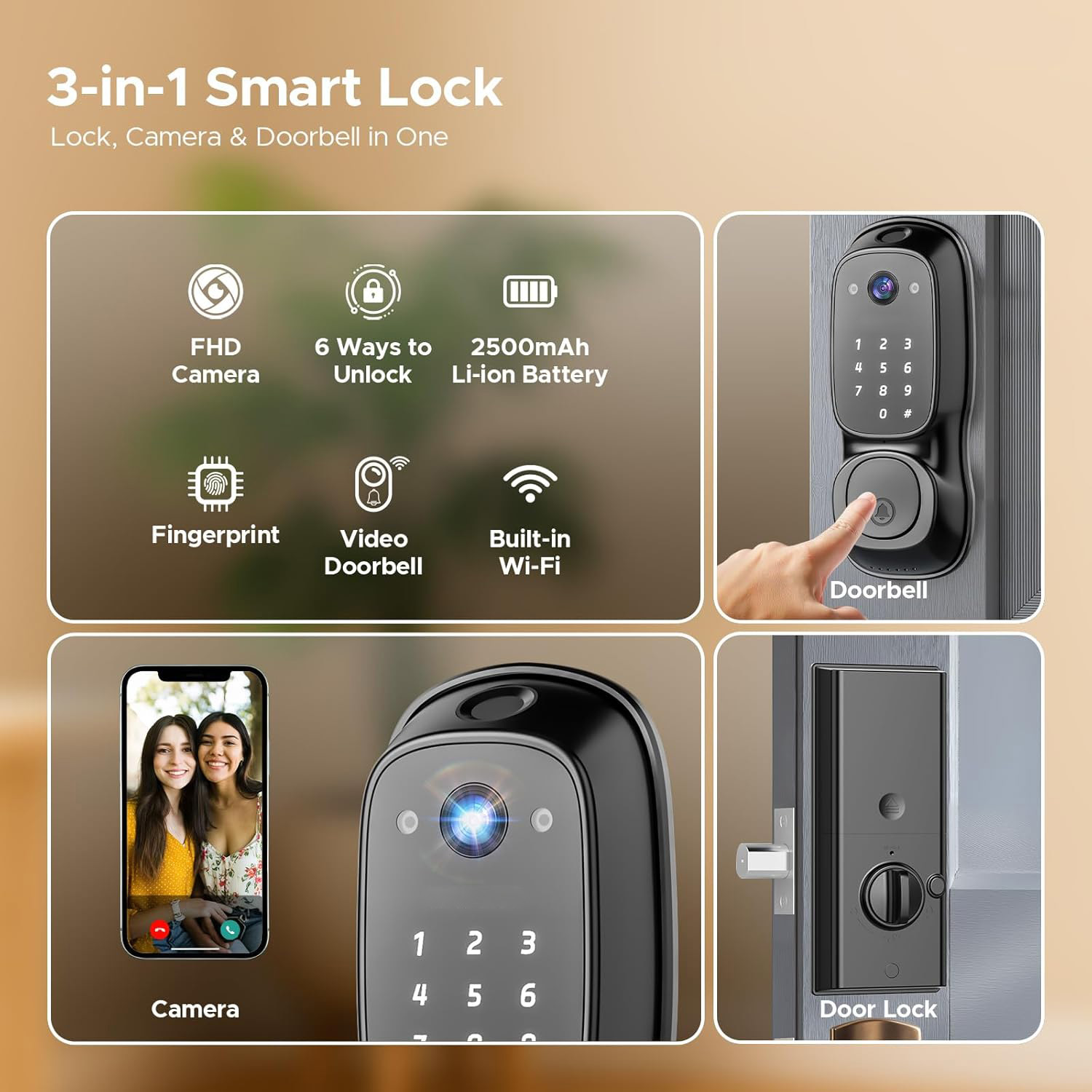 Tuya WLAN-Smart-Türschloss ‎ K – Electronics & Gadgets Icon Bewertung und Preis